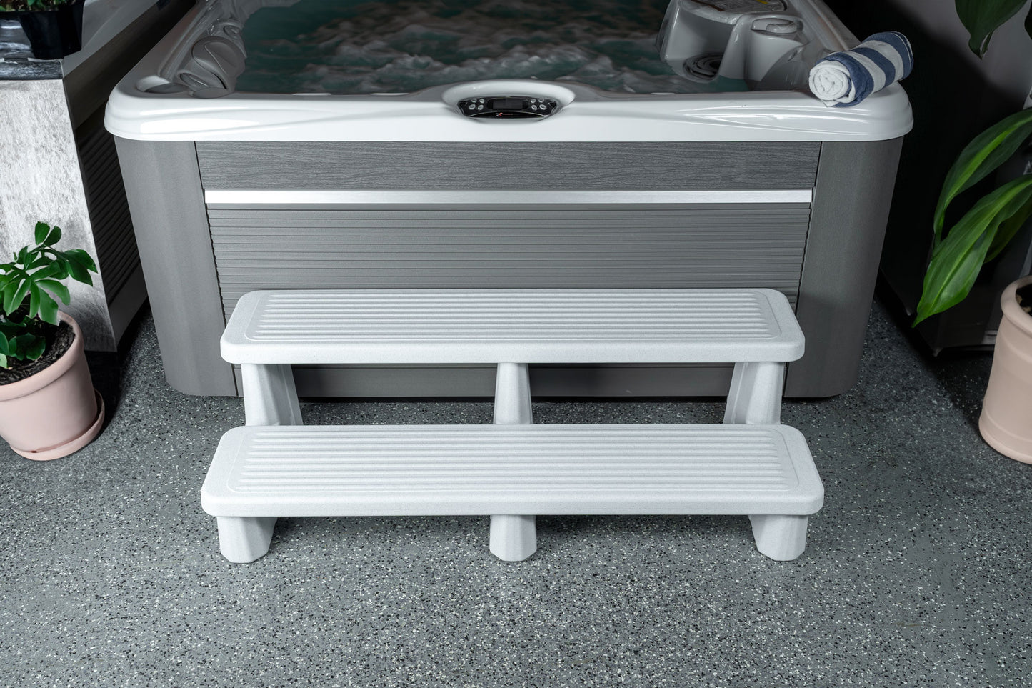 Power Step Spa Stair (Granite) #IND40524
